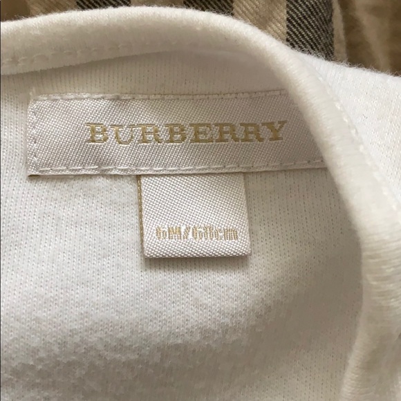 Authentic Burberry Girls L/S Top Set sz 6M/68cm - Picture 7 of 7